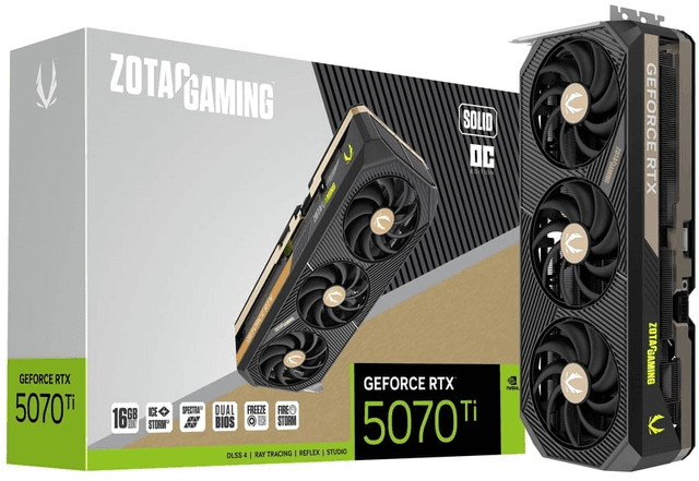 Zotac GAMING GeForce RTX 5070 Ti SOLID OC [ZT-B50710J-10P]