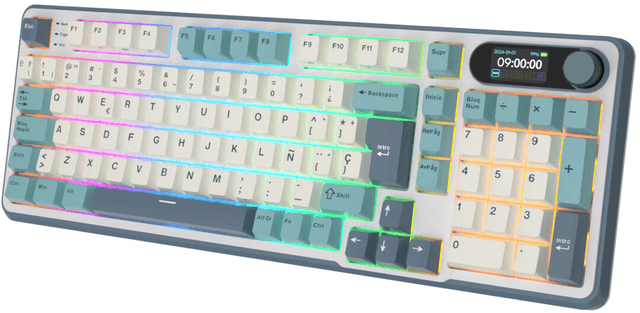 Royal Kludge S98 Light Cloud - Chartreuse Switch