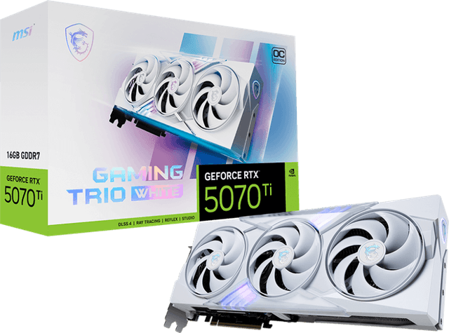 MSI GeForce RTX 5070 Ti 16G GAMING TRIO WHITE [G507T-16GTW]