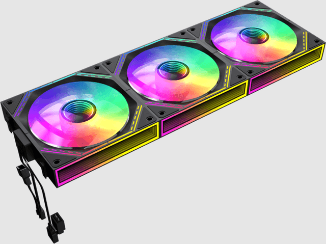 Gamemax FN12A Black - Pack 3 (Aspa Invertida) [FN12A-S3I-R]