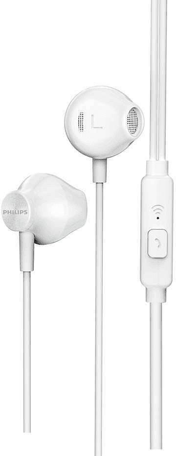 Philips Bass Sound Headphones with Mic - White (TAUE101WT/00)