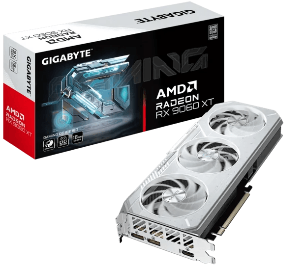 Gigabyte Radeon RX 9060 XT GAMING OC ICE 16G [GV-R906XGAMINGOCICE-16GD]