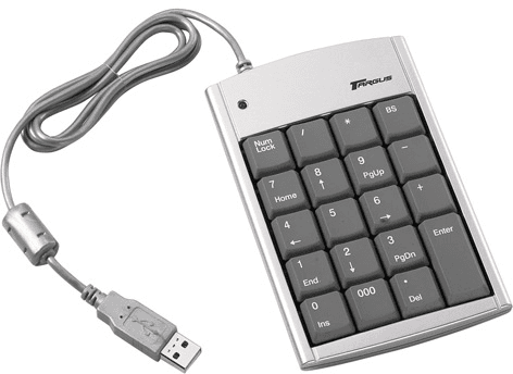 Targus Numeric Keypad HUB USB - Gris (PAUK10U)