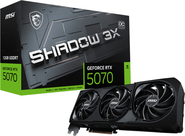 MSI GeForce RTX 5070 12G SHADOW 3X OC [G5070-12S3C]