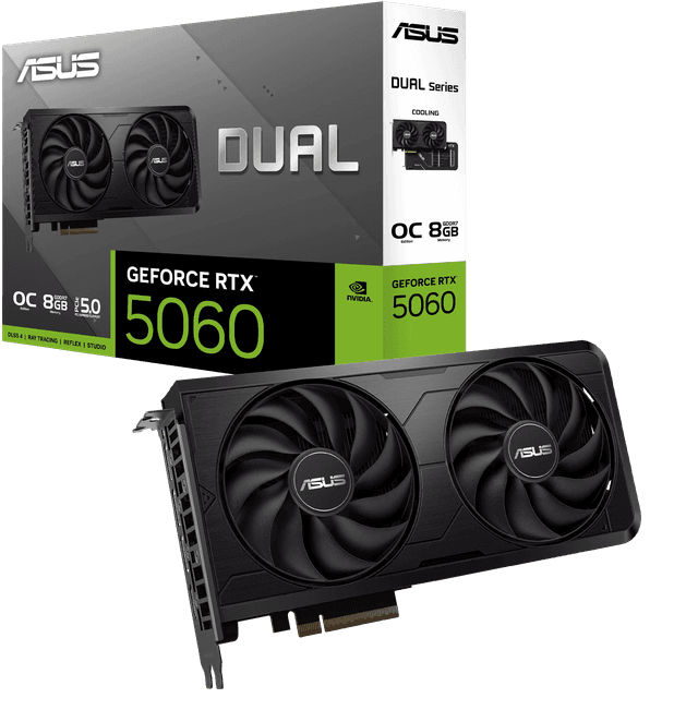 ASUS Dual GeForce RTX 5060 8GB GDDR7 OC Edition (clone) [DUAL-RTX5060-O8G]