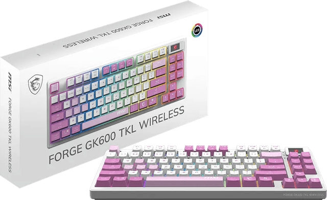 MSI Forge GK600 TKL Wireless Violet