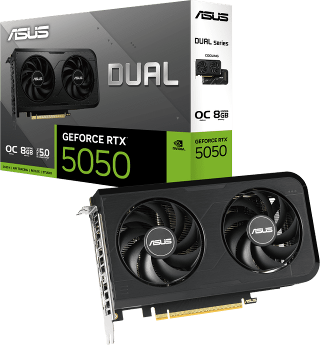 ASUS Dual GeForce RTX 5050 8GB GDDR6 OC Edition [DUAL-RTX5050-O8G]