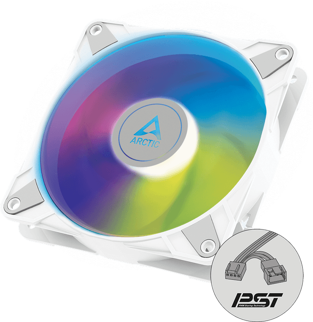 Arctic P12 PWM PST ARGB - White 120mm [ACFAN00254A]