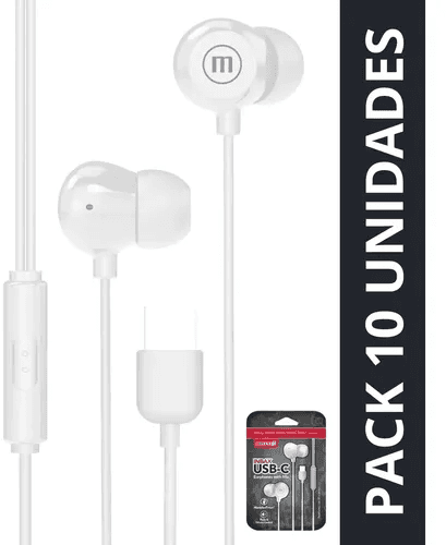 Maxell IN-BAXUSBC Type C Earphone w/ Mic - White (clone)