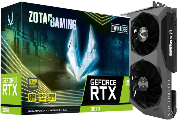 Zotac GAMING GeForce RTX 3070 Twin Edge LHR [ZT-A30700E-10PLHR]