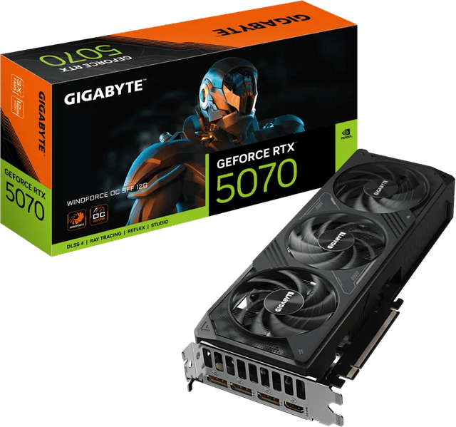 Gigabyte GeForce RTX 5070 WINDFORCE OC SFF 12G [GV-N5070WF3OC-12GD]
