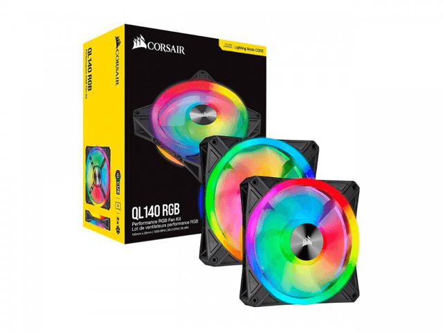 Corsair QL140 Series RGB w/ Lighting Node Core [CO-9050100-WW]