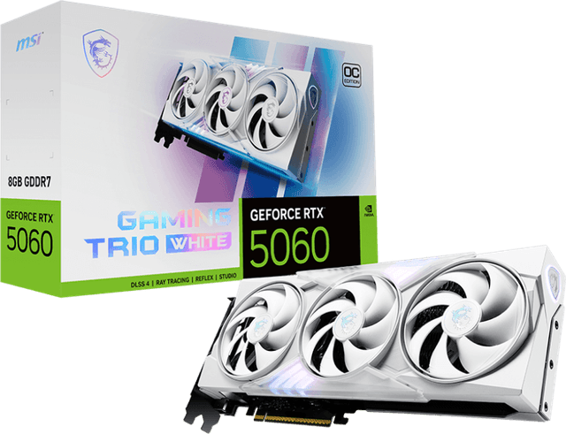 MSI GeForce RTX 5060 8G GAMING TRIO OC WHITE [G5060-8GTCW]
