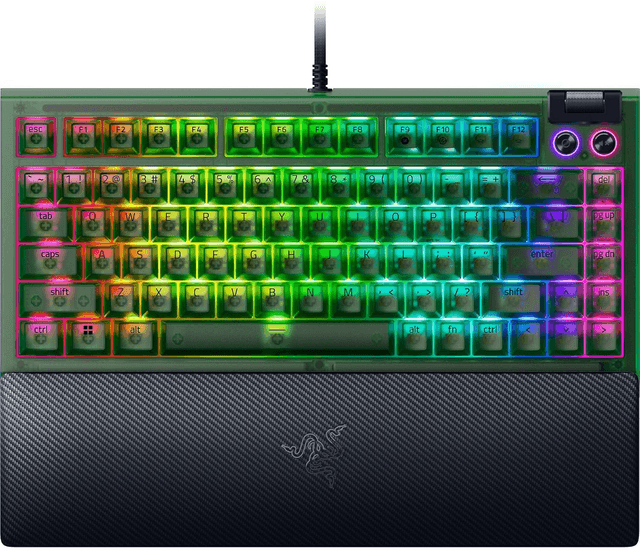 Razer BlackWidow V4 75% - Phantom Green (Orange Switches) (RZ03-05003400-R3U1)