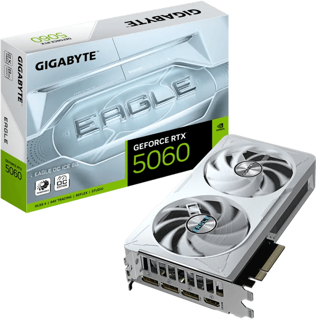 Gigabyte GeForce RTX 5060 EAGLE OC ICE 8G [GV-N5060EAGLEOC ICE-8GD]