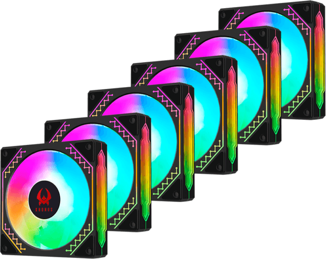 Kronos Ventus Black - Set 6 Ventiladores