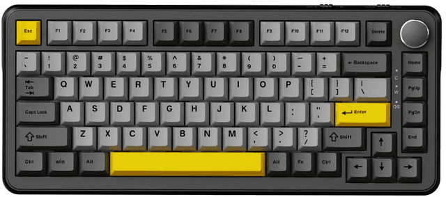 Ajazz AK820 Max Plus - Black Grey Yellow (Day Dream Switch)
