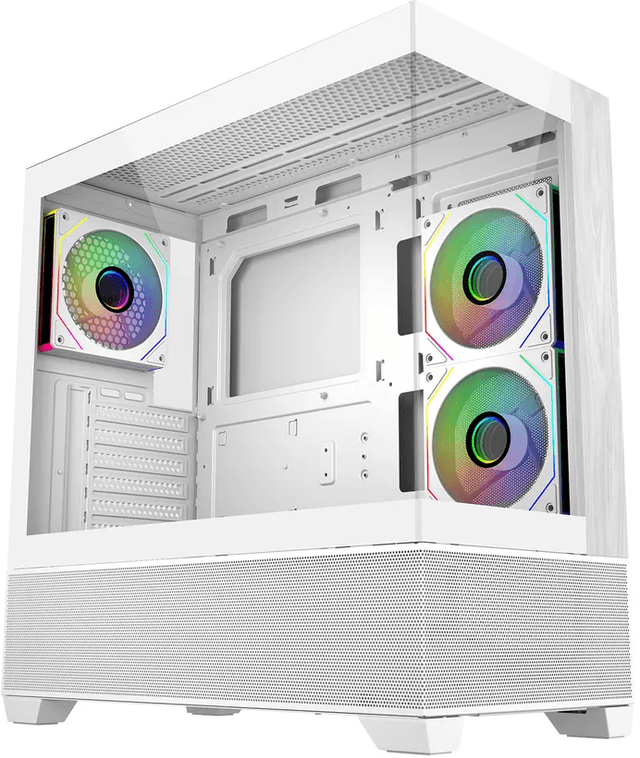 Cooler Master Elite 690 Wood - Blanco (E690-WHNN-S00)