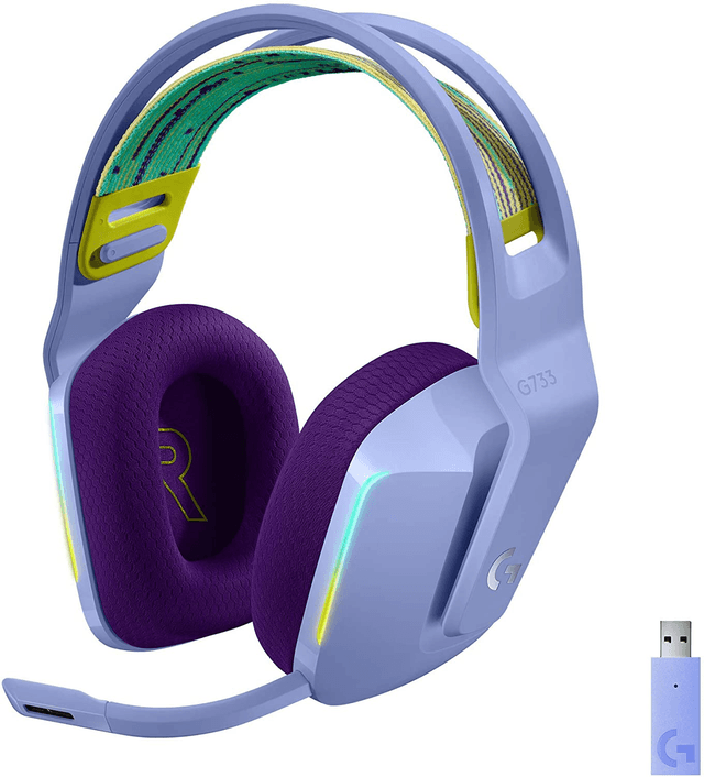 Logitech G733 Lightspeed Wireless RGB Gaming Headset - Lilac (981-000889)