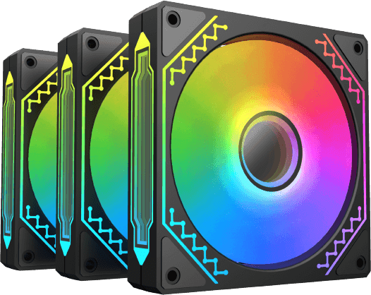 Xigmatek Starz pro (3 Pack) - Black [EN42096]