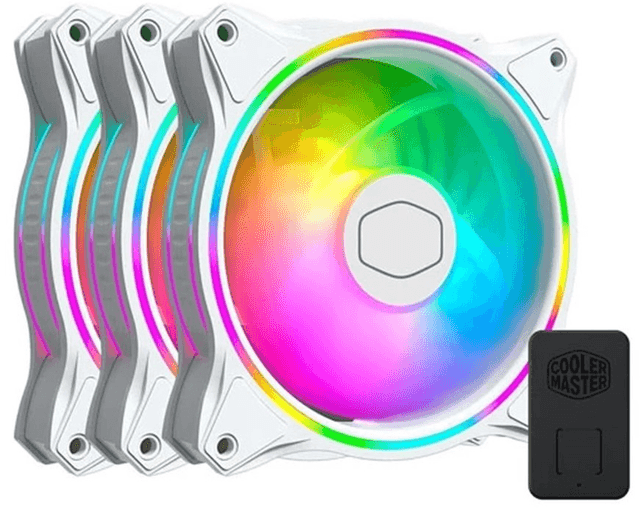 Cooler Master MasterFan MF120 Halo 3 in 1 - White [MFL-B2DW-183PA-R1]