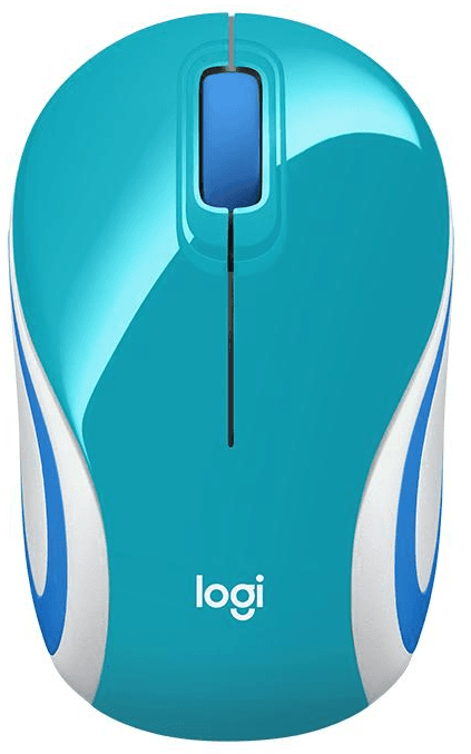 Logitech Wireless Mini Mouse M187 - Verde Azulado (910-005363)