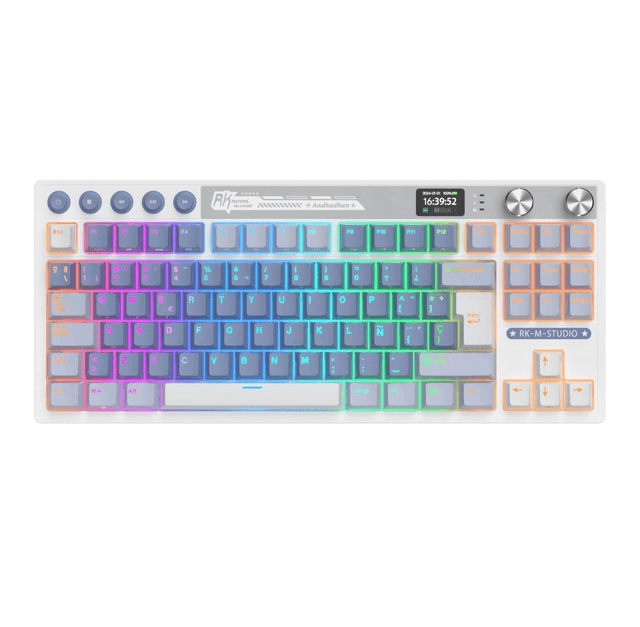 Royal Kludge M87 (Ocean Blue / Beige Switch)