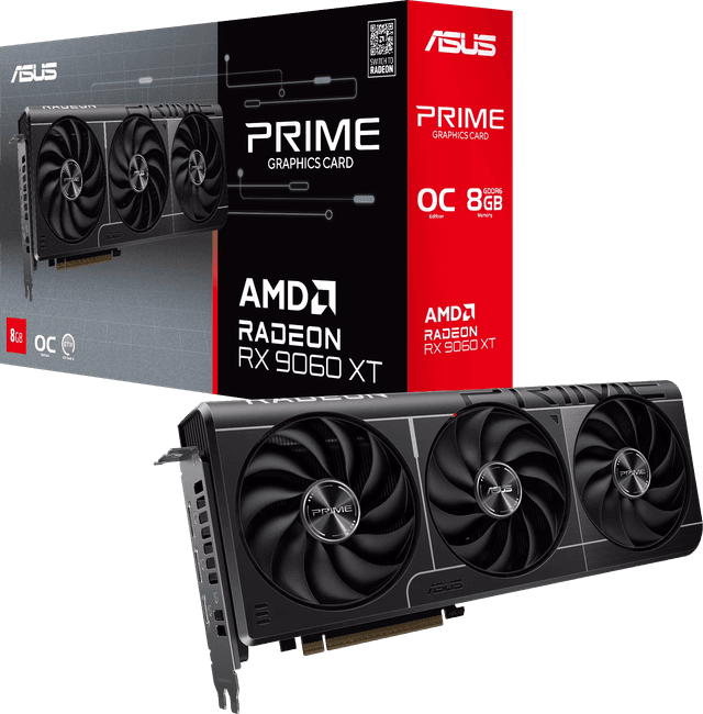 ASUS Prime Radeon RX 9060 XT 8GB GDDR6 OC Edition [PRIME-RX9060XT-O8G]