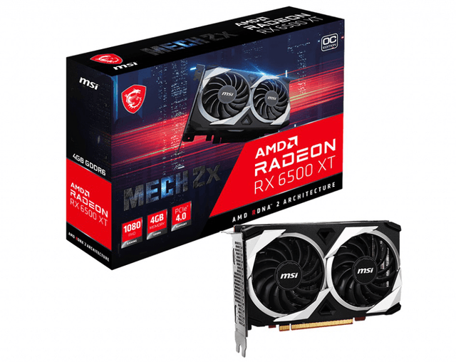 MSI Radeon RX 6500 XT MECH 2X 4G OC