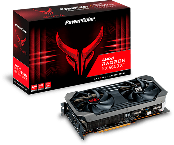 PowerColor Red Devil Radeon RX 6600XT 8GB GDDR6 [AXRX 6600XT 8GBD6-3DHE/OC]