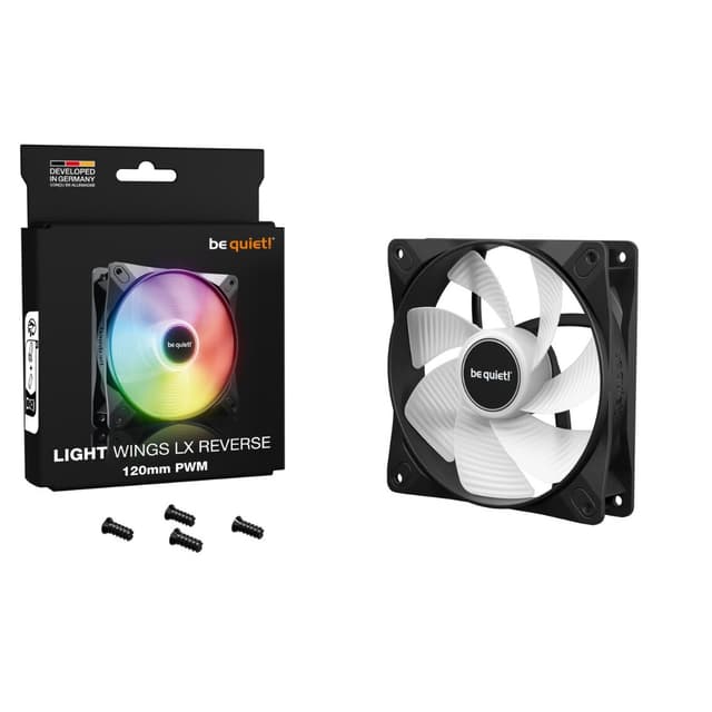 be quiet! Light Wings LX 120mm PWM Reverse - Black [BL132]