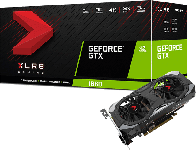 PNY GeForce GTX 1660 6GB XLR8 Gaming Overclocked Edition [VCG16606DFMPB-O]