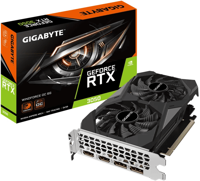 Gigabyte GeForce RTX 3050 WINDFORCE OC 6G [GV-N3050WF2OC-6GD]