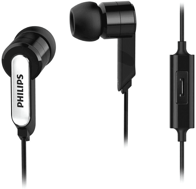Philips Headphones with Mic - Black (SHE1405BKS)