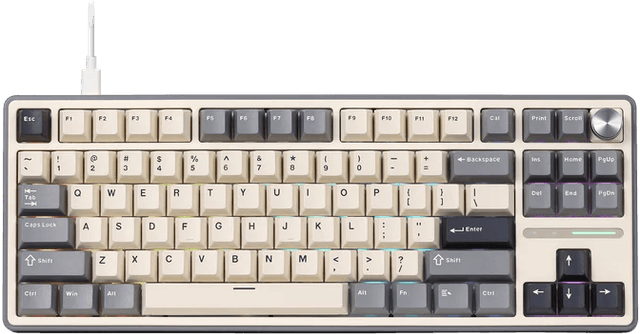 Royal Kludge R87 PRO TKL Wired - Gris / Brown Switch