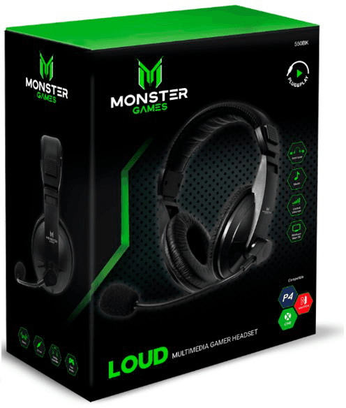 Monster Games Loud - Negro (29MTG550BK)