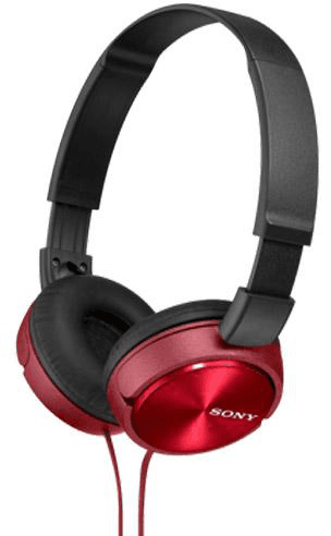 Sony MDR-ZX310AP Headphones - Black / Red