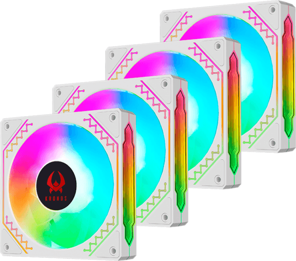 Kronos Ventus White - Set 4 Ventiladores