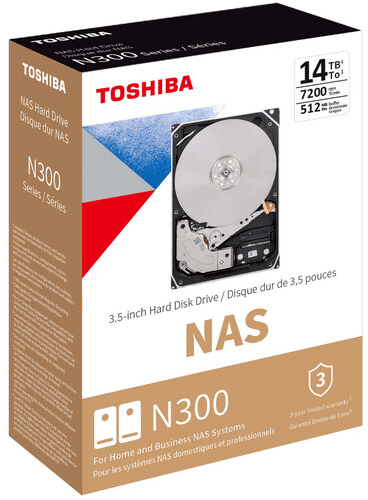 Toshiba N300 NAS 14 TB (HDWG51EXZSTA)