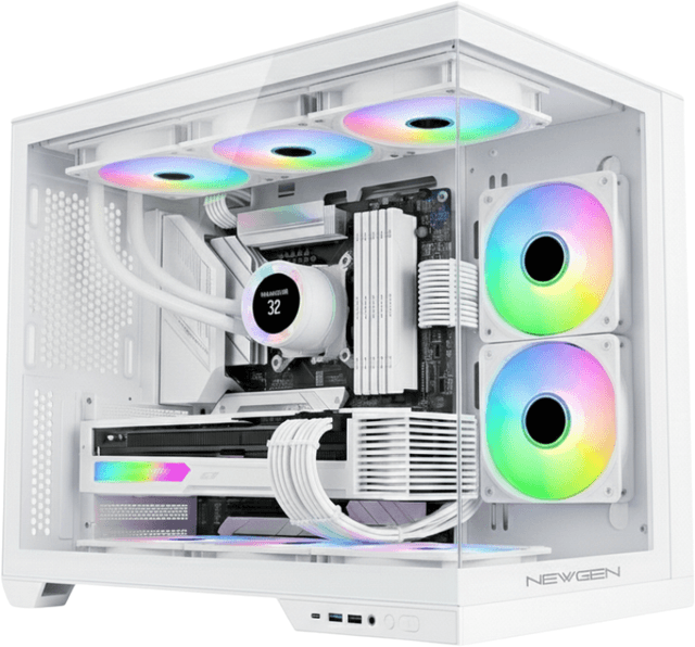 Newgen COBALT XL Glass ATX BTF White V2