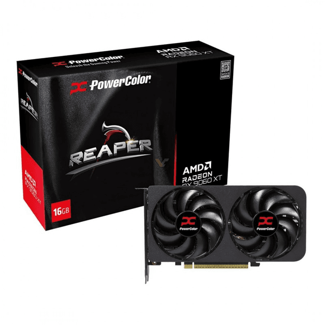 PowerColor Reaper AMD Radeon RX 9060 XT 16GB GDDR6 [RX9060XT 16G-A]