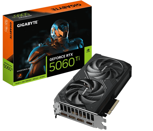 Gigabyte GeForce RTX 5060 Ti WINDFORCE 8G [GV-N506TWF2-8GD]