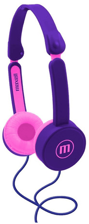 Maxell KZ-13 Kid'z Headphones - Purple/Pink