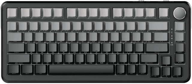 Ajazz AK820 MAX Wired 8K - Print grey (Blue Switch)