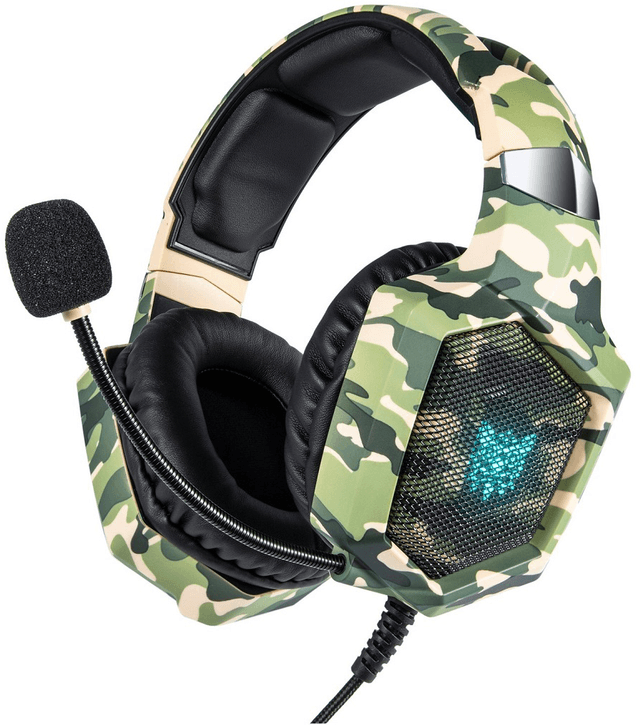 Onikuma K8 Gaming Headset - Green Camo
