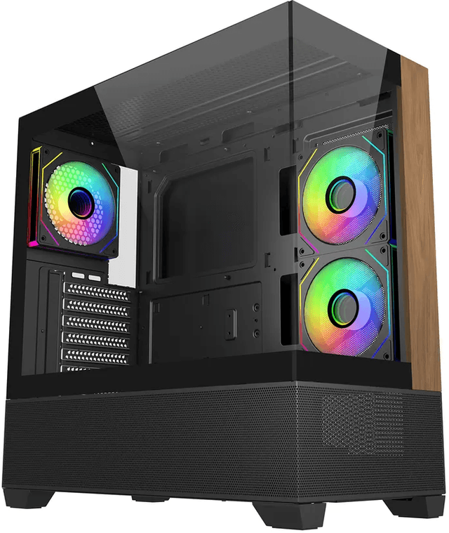 Cooler Master Elite 690 Wood - Negro (E690-KHNN-S00)