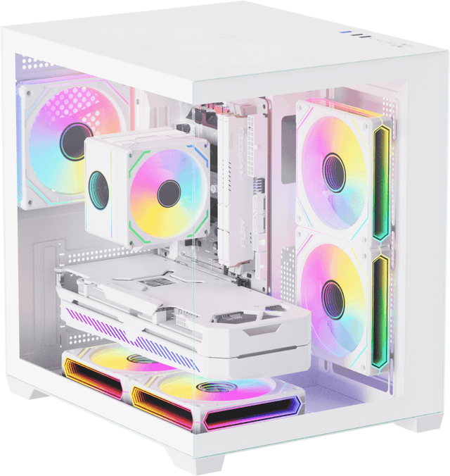 Hex Gaming Crystal Cube - White