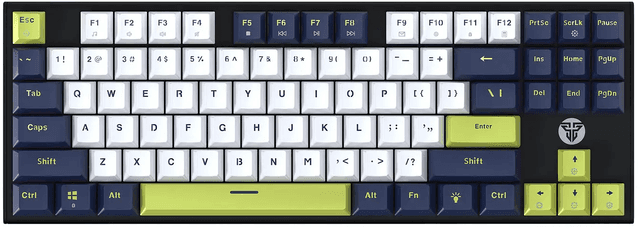 Fantech Atom87S MK877S - White MORI Edition / Blue Switches