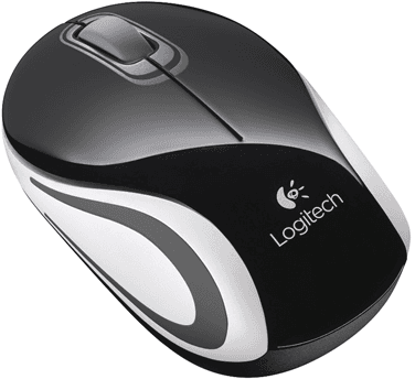 Logitech Wireless Mini Mouse M187 - Negro / Gris (910-004155)