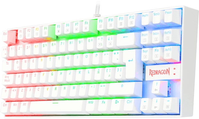 Redragon Kumara K552 White (Español) (K552W-RGB-SP-BLUE)
